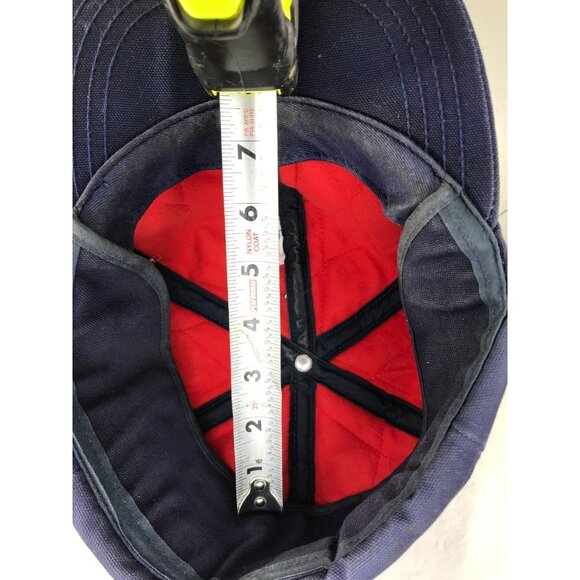 Vintage Carhartt Insulated Winter Hat Ear Flaps Size Medium Made in USA Blue - Picture 7 of 7